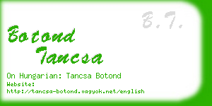 botond tancsa business card